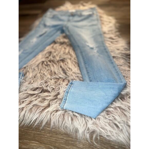 Gogo women’s distressed blue jeans - Picture 3 of 11